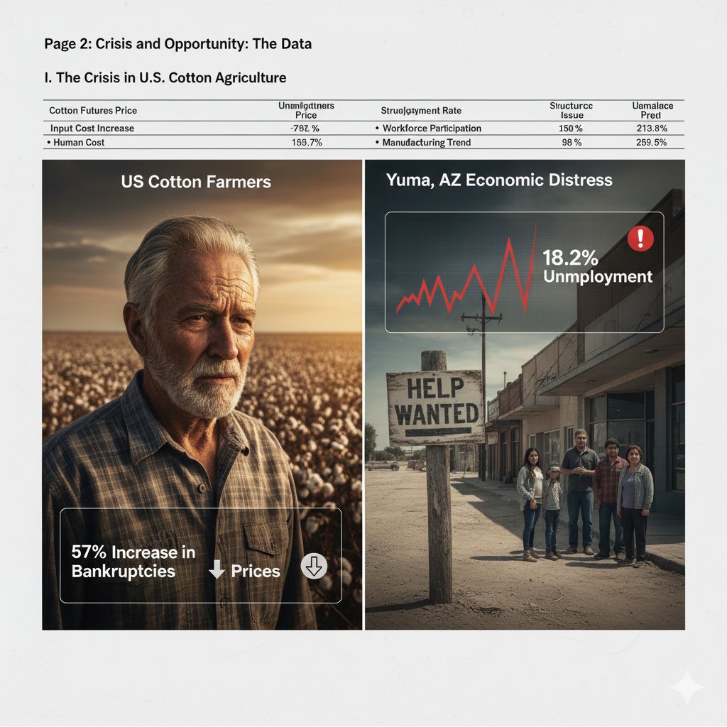 American cotton grower in the field